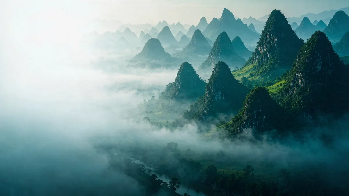 剑江啤酒厂区所在都匀的山地河谷风貌