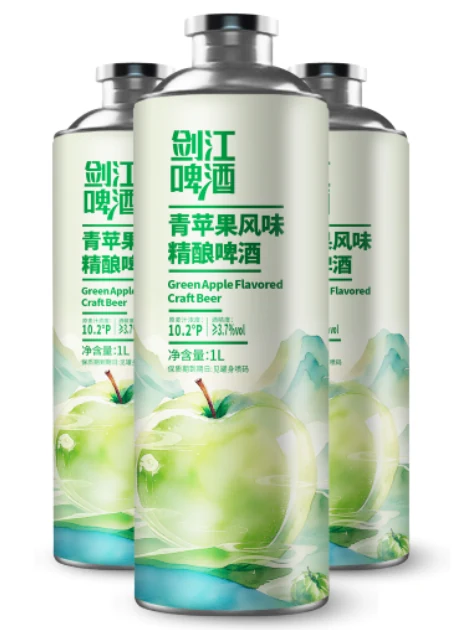 剑江·青苹果风味精酿啤酒（1L）